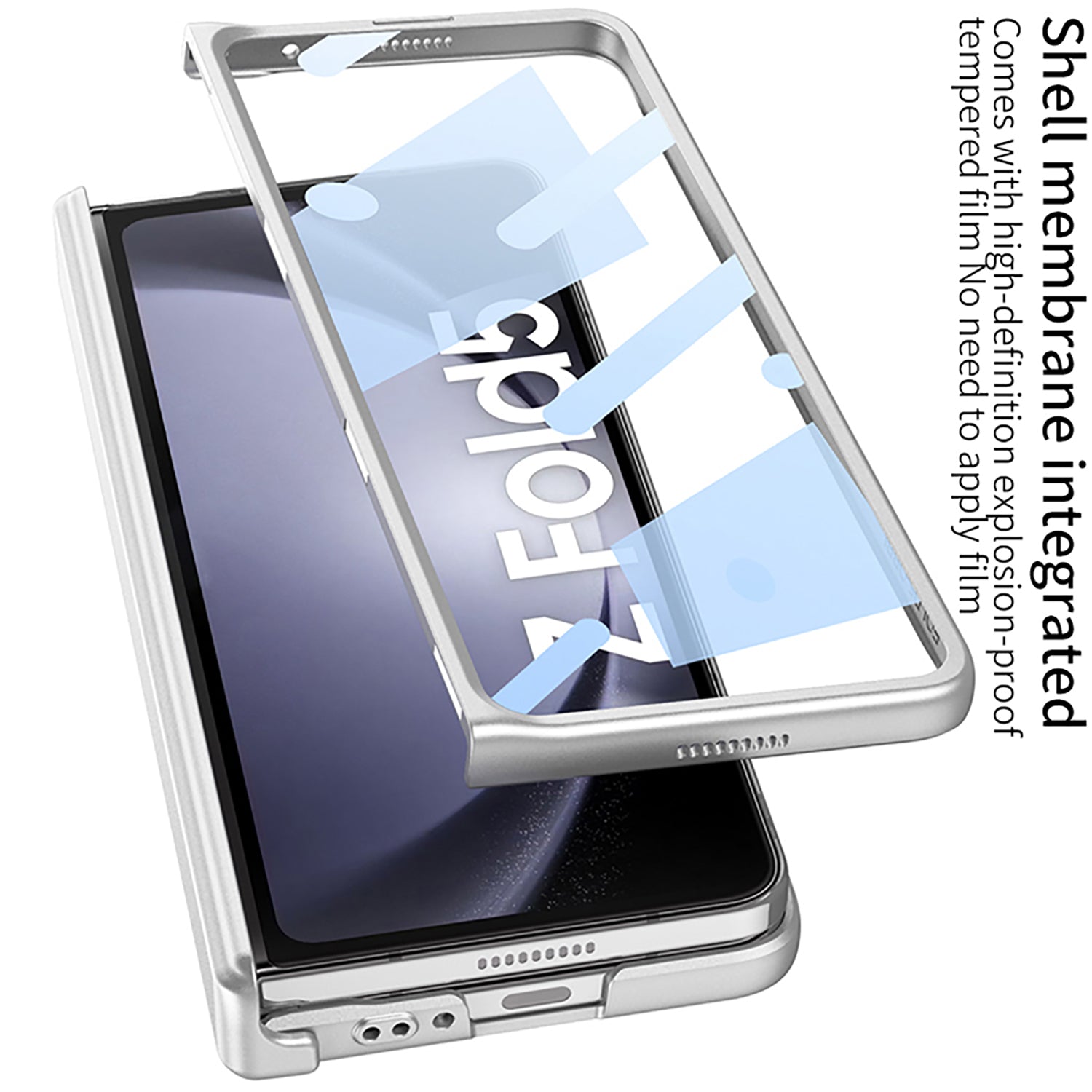 GKK Anti-Drop Phone Case for Samsung Galaxy Z Fold5 5G Magnetic Hinge Hard PC Cover with Tempered Glass Screen Film GKK Anti-Drop Phone Case for Samsung Galaxy Z Fold5 5G Magnetic Hinge Hard PC Cover with Tempered Glass Screen Film